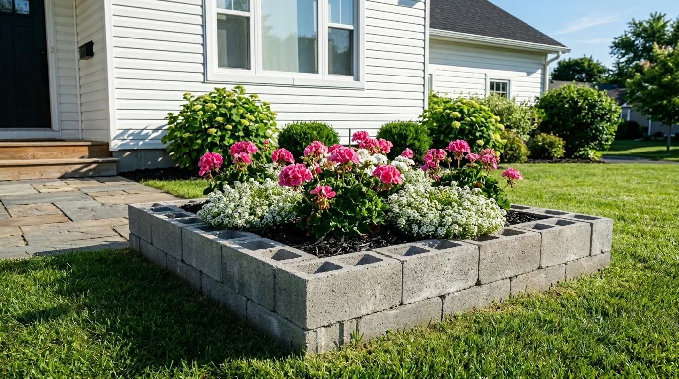 13 Raised Flower Beds in Front of House Ideas